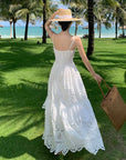 White Eyelet Beach Dress
