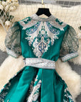 Jaquared Bow Dress