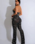 Samuel Halter Neck Sequin Jumpsuit