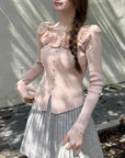 Loraine 3D Rose Knit Top