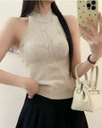 Yahan knit Halter Top
