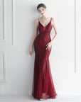 Evelyn Gauze Sequin Gown
