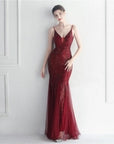 Evelyn Gauze Sequin Gown