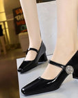 Roxy Buckled Heels