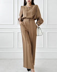 Wide Leg Formal Pant Coord Set
