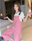 Korean Style Bib Jumpsuit Set