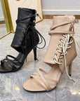 Genelia Lace Boot Heels
