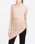 Nude Full Sleeves Layered Top