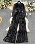 Charlotte Sequin Jumpsuit
