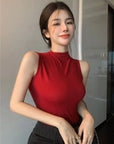High Neck Padded Camisole Top