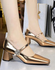 Roxy Buckled Heels