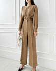 Wide Leg Formal Pant Coord Set