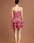 Marylene Floral 3D Folds Mini Dress