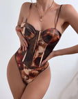 Printed Corset Leotard