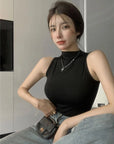 High Neck Padded Camisole Top