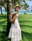 White Eyelet Beach Dress