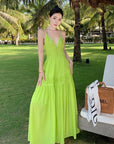Green Backless Dress