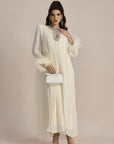 Heather Pleated Luxe Maxi Dress