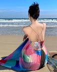 Multicolor Beach Dress
