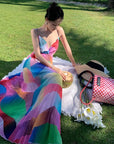 Multicolor Beach Dress