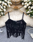 Quincy Sequin Spaghetti Top