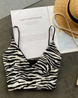 Heather Animal Print Bralette