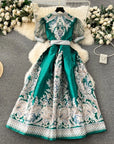 Jaquared Bow Dress