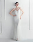 Evelyn Gauze Sequin Gown