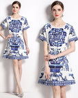 Hope Porcelain Printed Dress