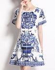Hope Porcelain Printed Dress
