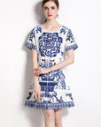 Hope Porcelain Printed Dress