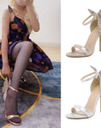 VERV Eva Gold Glittery Butterfly Sandals