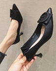 Georgina Buckle Kitten Heels