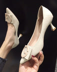Georgina Buckle Kitten Heels