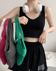 Eva Built-In Bra Top with Criss Cross Back
