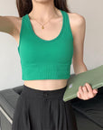 Eva Built-In Bra Top with Criss Cross Back