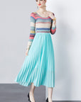 Meadow Pleated Skirt Set