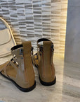 VERV Sloane Khaki Strappy Gladiators