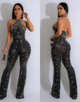 Samuel Halter Neck Sequin Jumpsuit