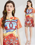 Fury Printed Shift Dress