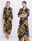 Dakota Printed Long Shirt Dress