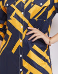 Dakota Printed Long Shirt Dress