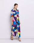 Dakota Printed Long Shirt Dress