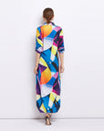 Dakota Printed Long Shirt Dress