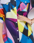 Dakota Printed Long Shirt Dress