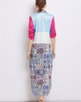 Dakota Printed Long Shirt Dress