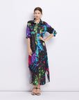Dakota Printed Long Shirt Dress