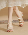 Mabela Pearl String Sandals