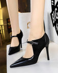 Brooklynn High Heel Buckled Shoes