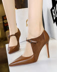 Brooklynn High Heel Buckled Shoes